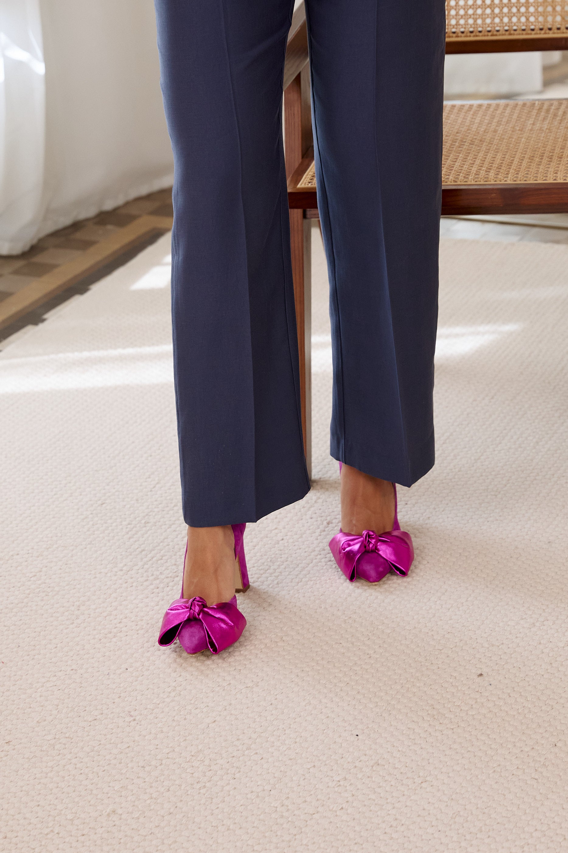 Lady Valentina pumps 100mm fuchsia suede