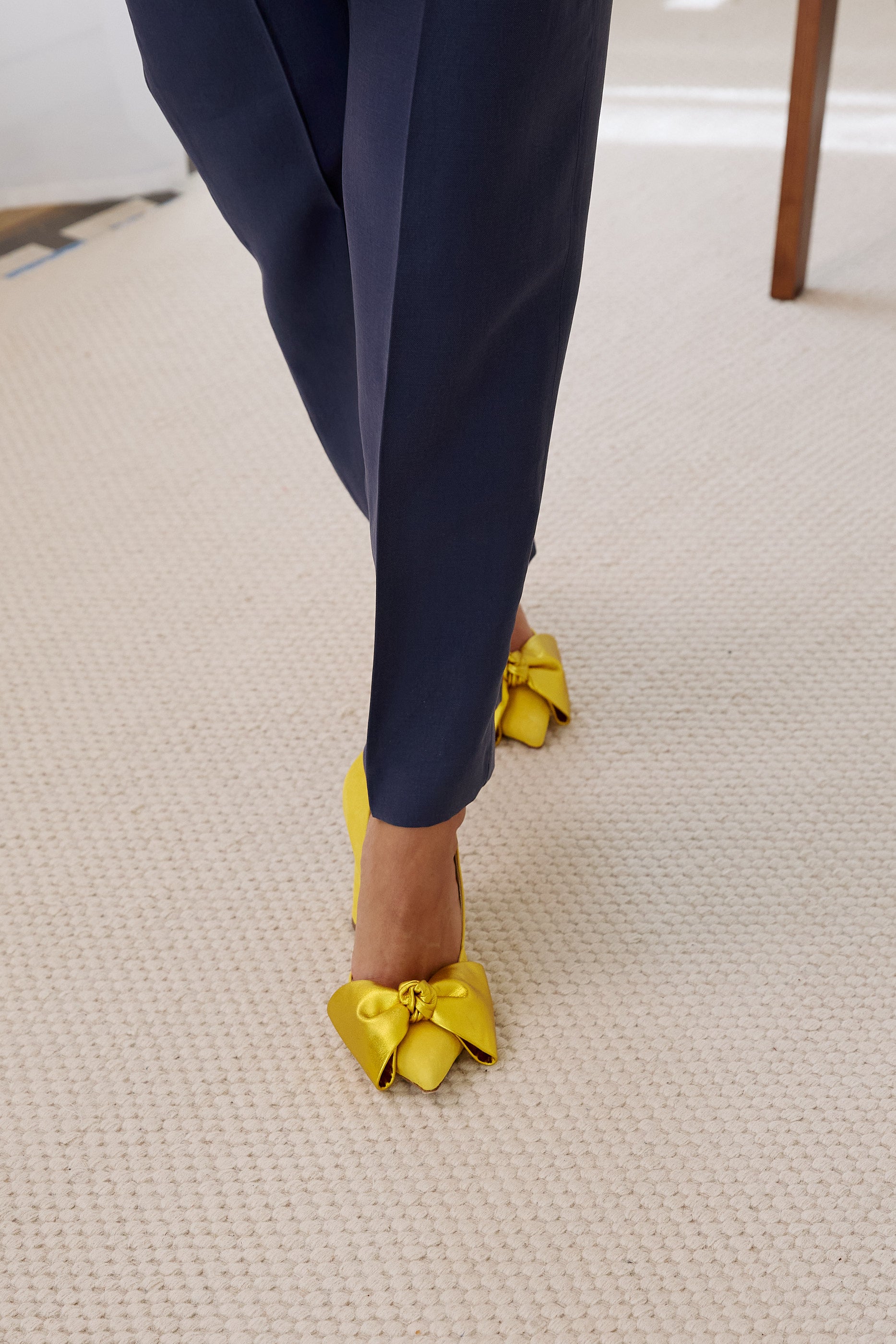 Lady Valentina pumps 100mm yellow suede