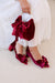 Burgundy velvet