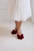 Burgundy velvet