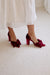 Burgundy velvet
